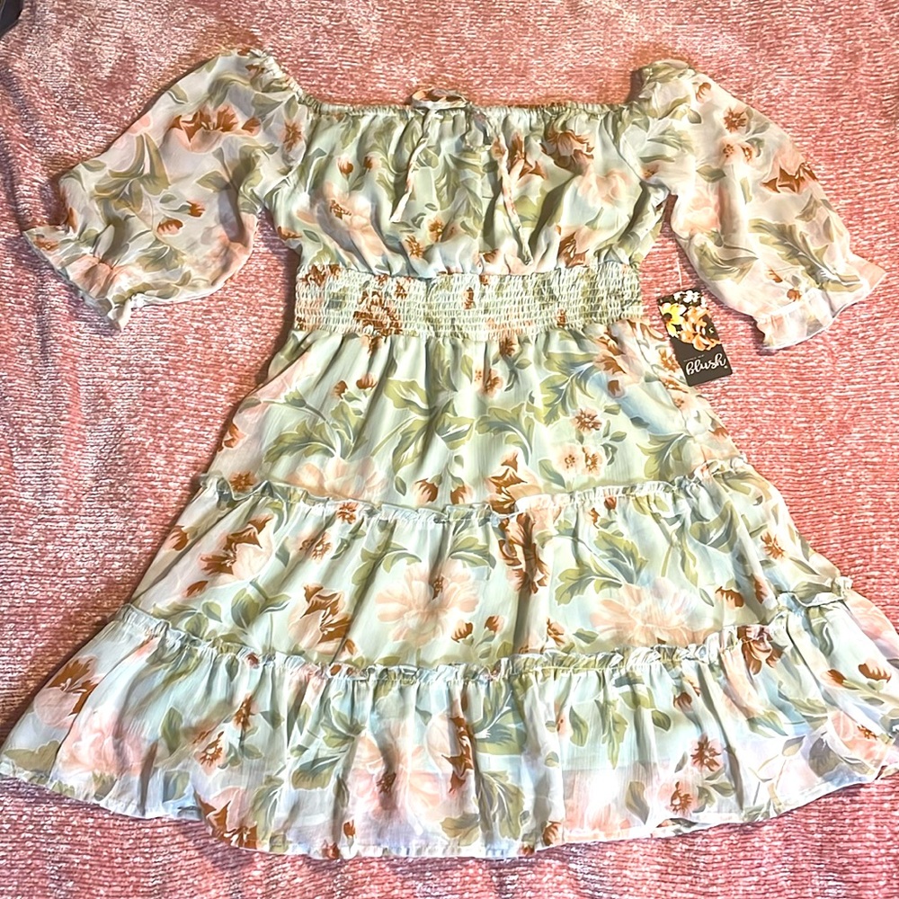🔥3/$20🔥NWT Blush tiered mini dress